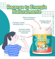 Booster Lion: Melena de León + Vitaminas | Energía y Enfoque Mental 350g - Cesta Maestra - UNMERCO