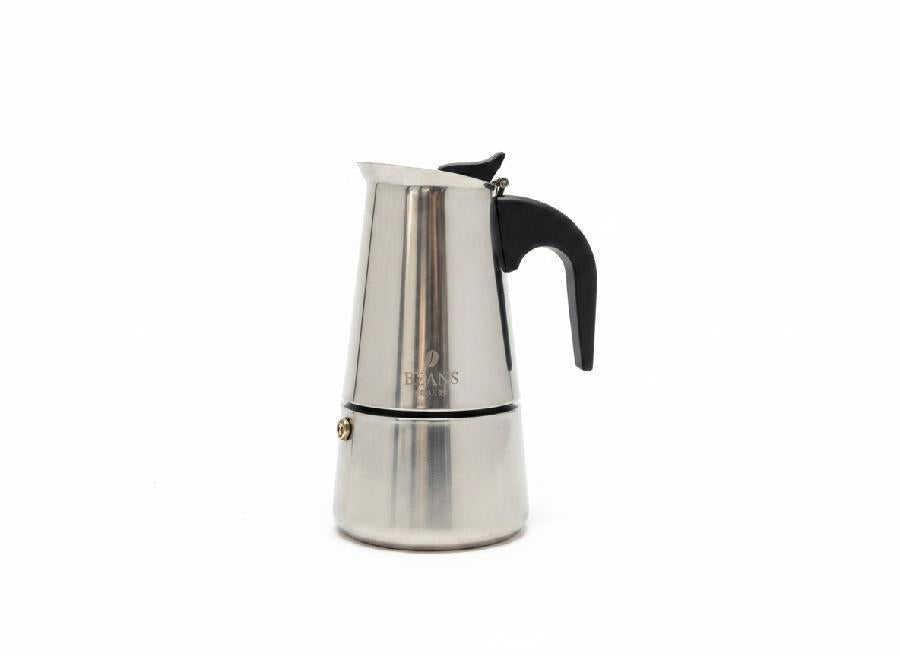 Cafetera Italiana Acero 4 Tazas - Cesta Maestra - RAM TECHNOLOGY