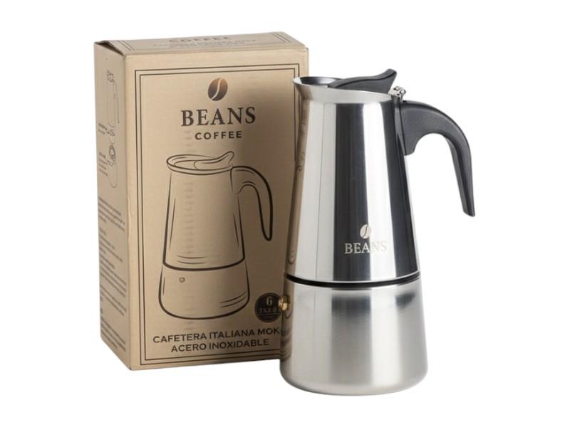 Cafetera Italiana Acero 6 Tazas - Cesta Maestra - RAM TECHNOLOGY