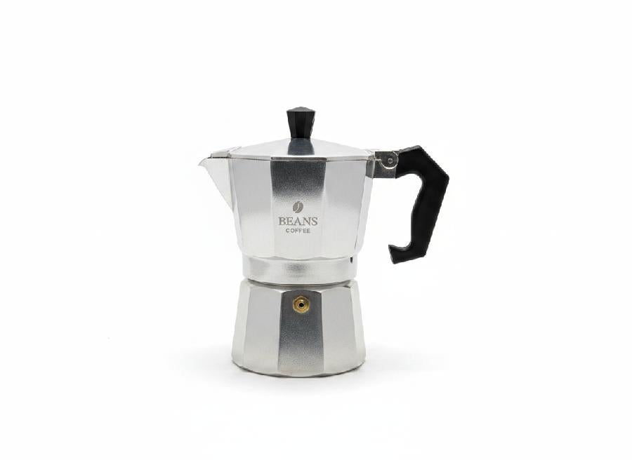 Cafetera Moka Italiana Aluminio 3 Tazas - Cesta Maestra - RAM TECHNOLOGY