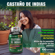 Castaño de Indias 600 mg – Circulación y Venas Sanas - Cesta Maestra - NATURESMITH