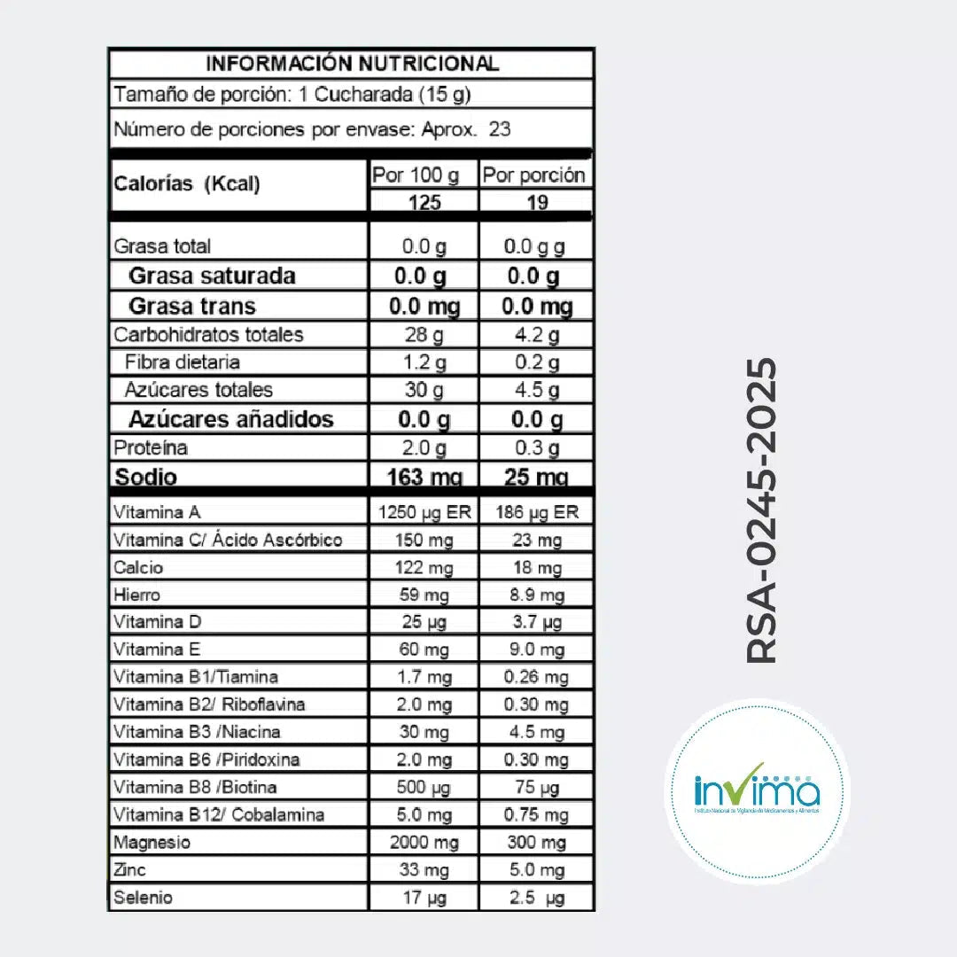 Tarro de Citramix Natura Trends 350g suplemento de citrato de magnesio en polvo
