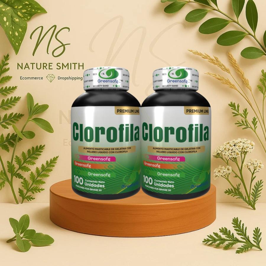 Clorofila Premium Softgels x 2 Unidades – Pack Detox Natural y Eliminación de Olores - Cesta Maestra - NATURESMITH