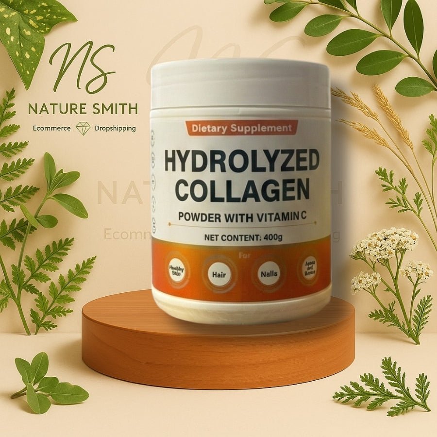 Colágeno Hidrolizado Bovino + Vitamina C – Piel, Cabello y Uñas - Cesta Maestra - NATURESMITH