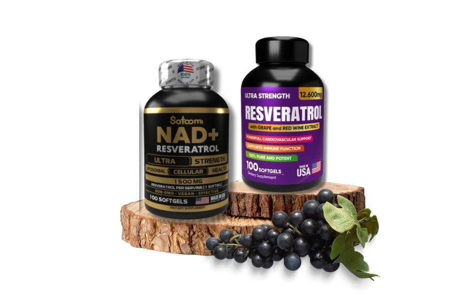 Combo NAD+ + Resveratrol + Resveratrol Ultra 12.600 mg – Longevidad Máxima - Cesta Maestra - NATURESMITH