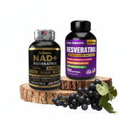 Combo NAD+ + Resveratrol Ultra 12.600 mg – Pack Longevidad Premium - Cesta Maestra - NATURESMITH