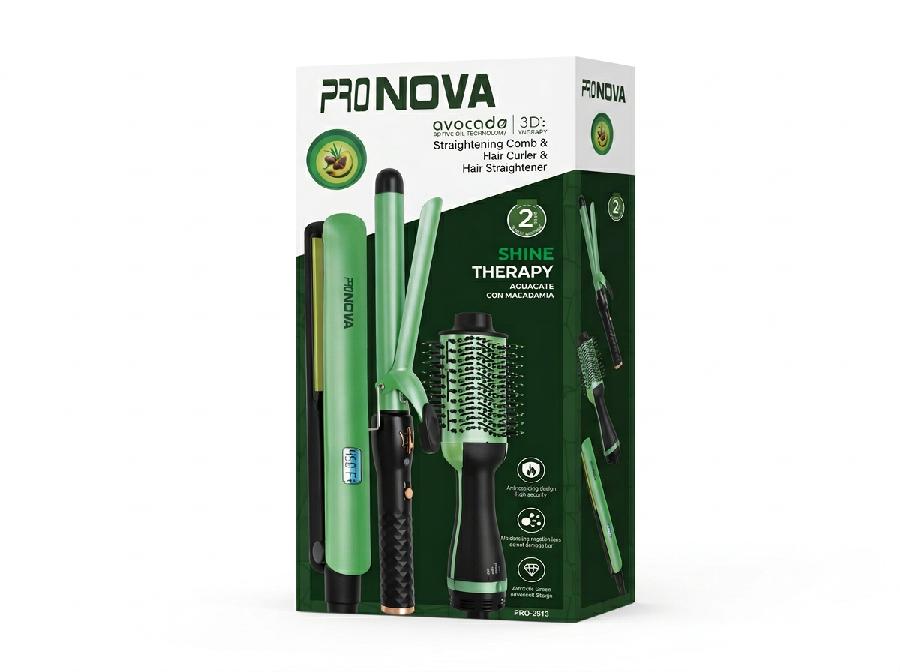 Combo Plancha Cepillo y Pinza para Cabello - Cesta Maestra - RAM TECHNOLOGY
