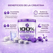 Creatina Monohidratada 100% Pura USP (200g) | Fuerza y Recuperación - Cesta Maestra - UNMERCO
