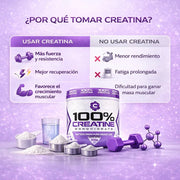Creatina Monohidratada 100% Pura USP (200g) | Fuerza y Recuperación - Cesta Maestra - UNMERCO