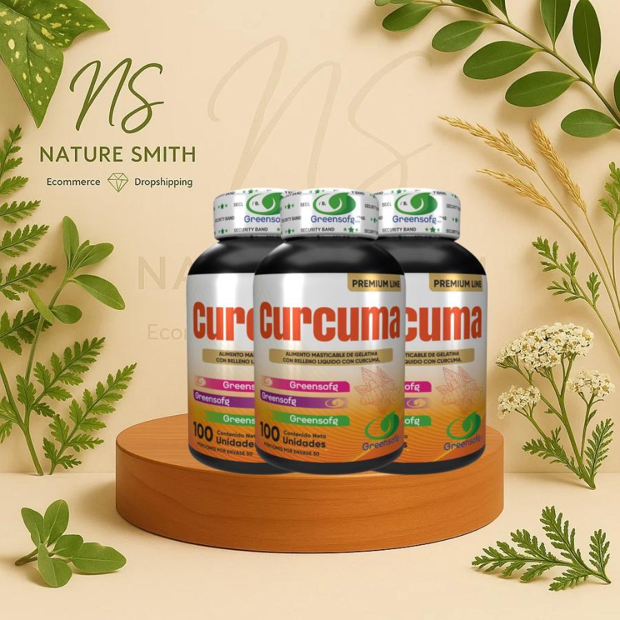 Cúrcuma Premium Softgels x 3 Unidades – Pack Ahorro Antiinflamatorio y Articulaciones - Cesta Maestra - NATURESMITH