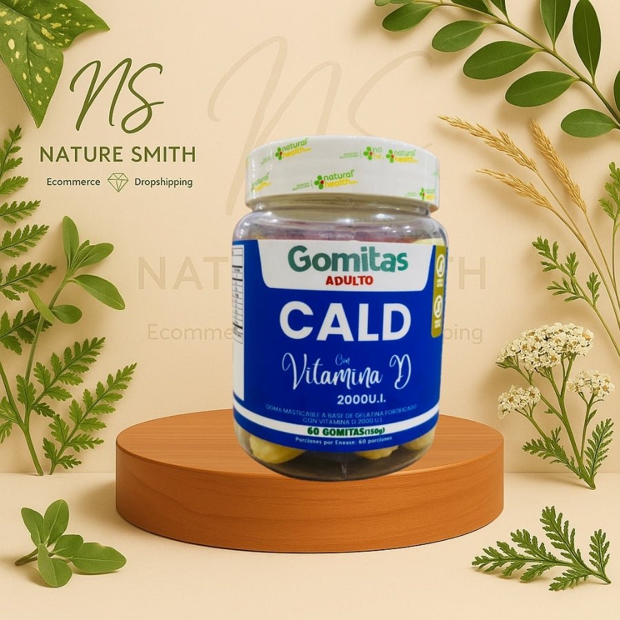 Gomas Calcio + Vitamina D3 2000 UI – Salud Ósea para Adultos - Cesta Maestra - NATURESMITH