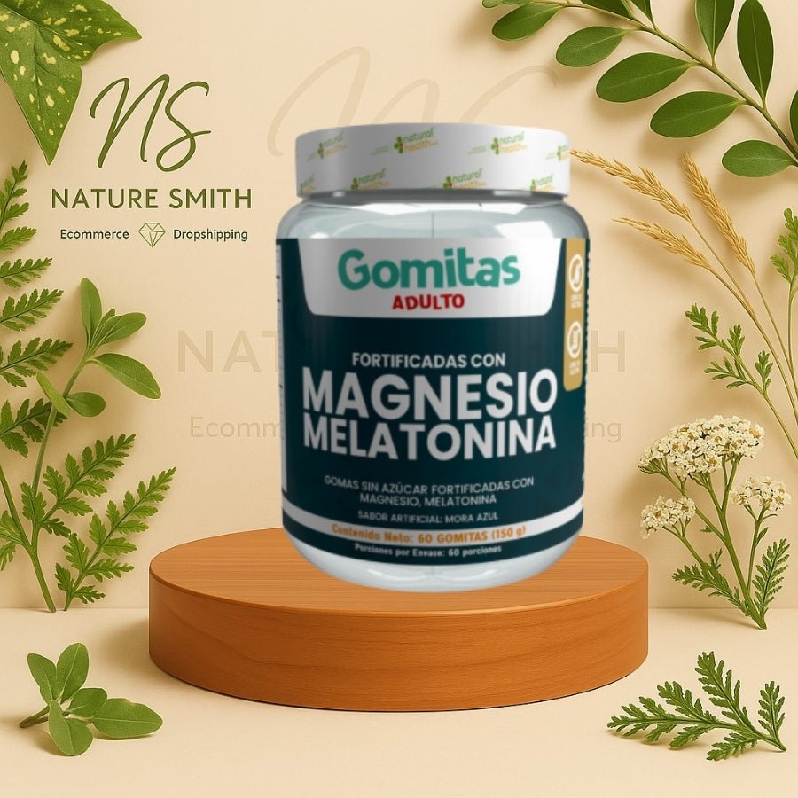 Gomas Magnesio + Melatonina Sin Azúcar – Sueño Profundo y Relajación - Cesta Maestra - NATURESMITH