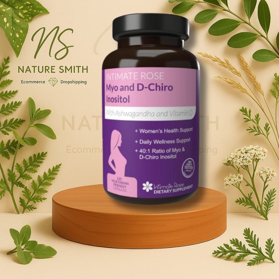 Inositol + Ashwagandha + Vitamina D – Equilibrio Hormonal Femenino - Cesta Maestra - NATURESMITH