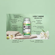 Lion's Mane (Melena de León) 2.100 mg – Softgels Nootrópico - Cesta Maestra - NATURESMITH