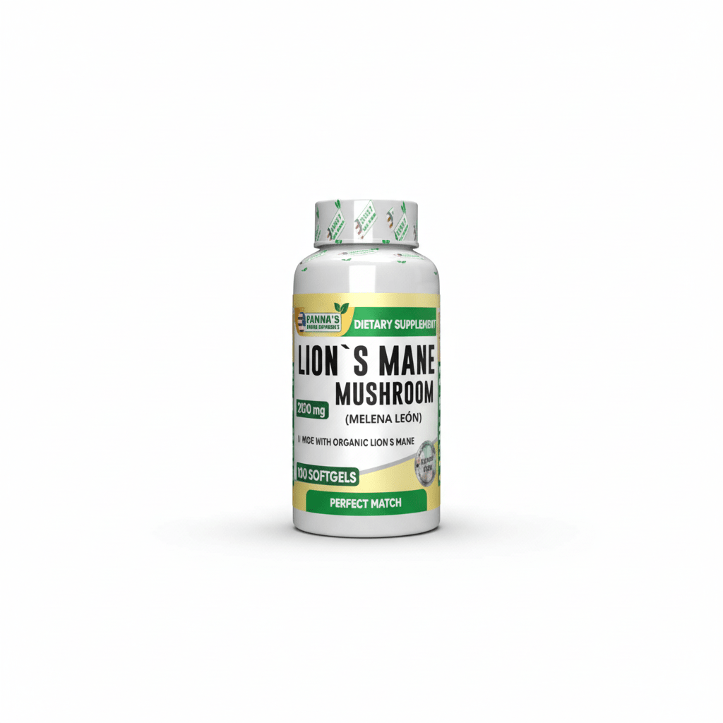 Lion's Mane (Melena de León) 2.100 mg – Softgels Nootrópico - Cesta Maestra - NATURESMITH