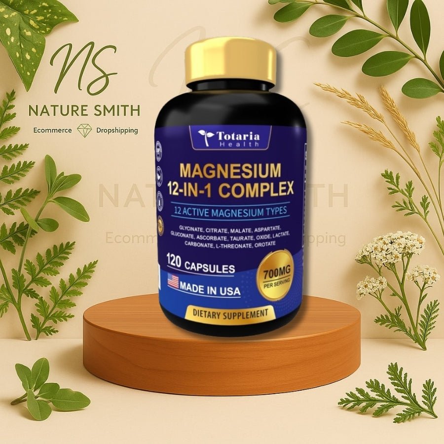 Magnesio 12 en 1 Complex – Fórmula Avanzada con 12 Tipos de Magnesio - Cesta Maestra - NATURESMITH