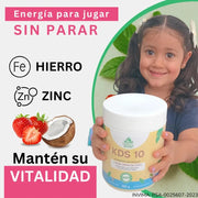 Malteada Nutricional KDS 10 para Niños - Sabor Fresa y Crema de Coco - Cesta Maestra - UNMERCO