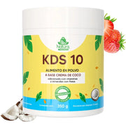 Malteada Nutricional KDS 10 para Niños - Sabor Fresa y Crema de Coco - Cesta Maestra - UNMERCO