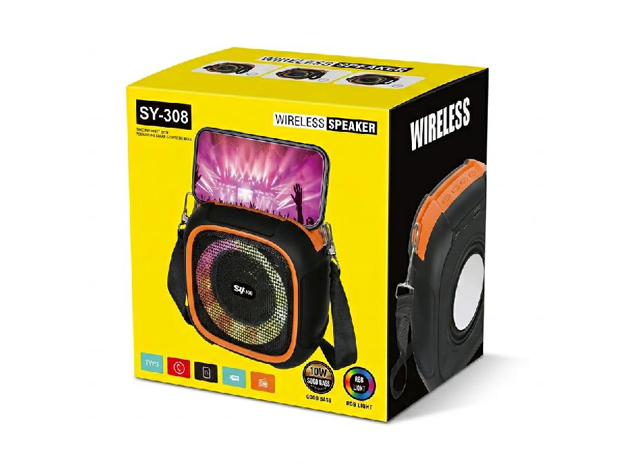 Parlante Bluetooth Portátil SY-308 – Sonido Potente e Inalámbrico - Cesta Maestra - RAM TECHNOLOGY