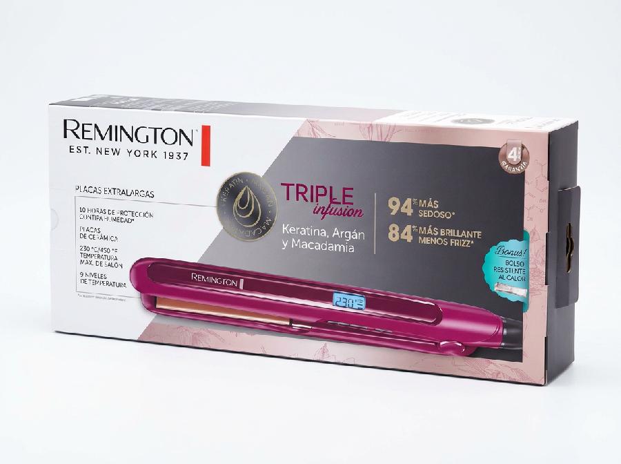 Plancha Cabello Remington Triple Infusion - Cesta Maestra - RAM TECHNOLOGY