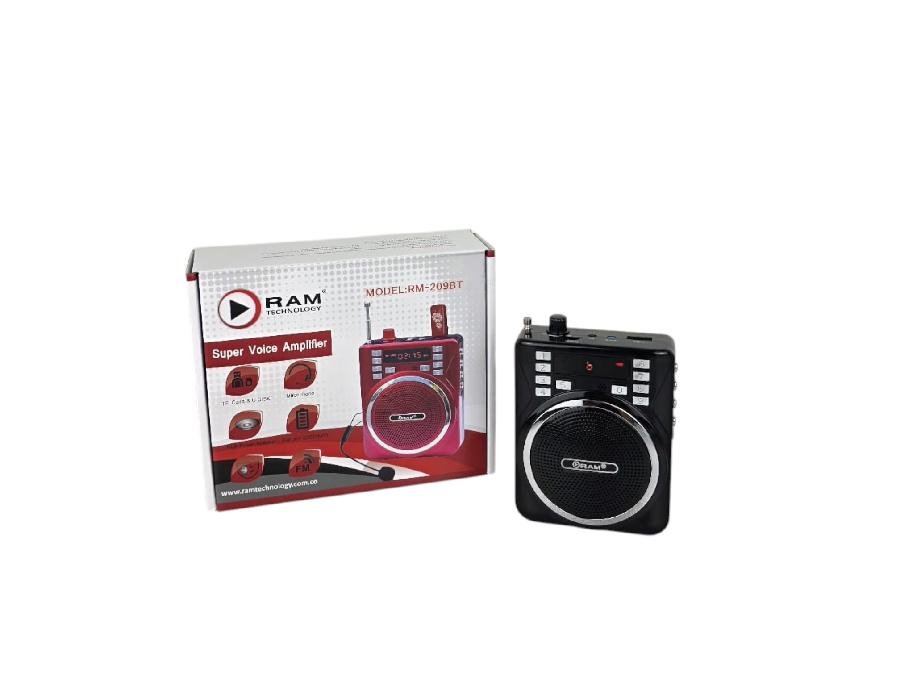 Radio RAM Perifoneo RM-209BT – Megafonía y Bluetooth - Cesta Maestra - RAM TECHNOLOGY
