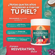 Resveratrol y Colágeno Hidrolizado Natura Trends (350g) | Anti - edad y Vitalidad - Cesta Maestra - UNMERCO