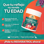Resveratrol y Colágeno Hidrolizado Natura Trends (350g) | Anti - edad y Vitalidad - Cesta Maestra - UNMERCO