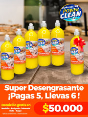 Super Desengrasante Power Clean 1L – Paga 5 y Lleva 6 - Cesta Maestra - Power Clean