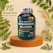 Super Magnesio + Ashwagandha KSM - 66 + Melatonina – Stack Noche Premium - Cesta Maestra - NATURESMITH